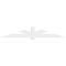 Ekena Millwork Kennewick Architectural Grade PVC Gable Bracket, 108"W x 18"H x 6"D x 6"F, 4/12 Pitch GBP108X18X0606KEN00 - alternate 4